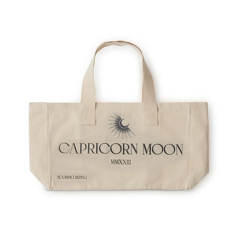 سكوربيورايزينغ حقيبة تسوق قطنية برج الجدي